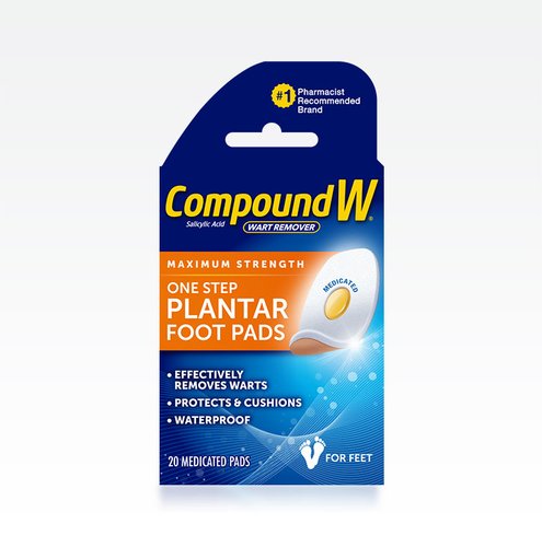 how to use compound w plantar wart pads